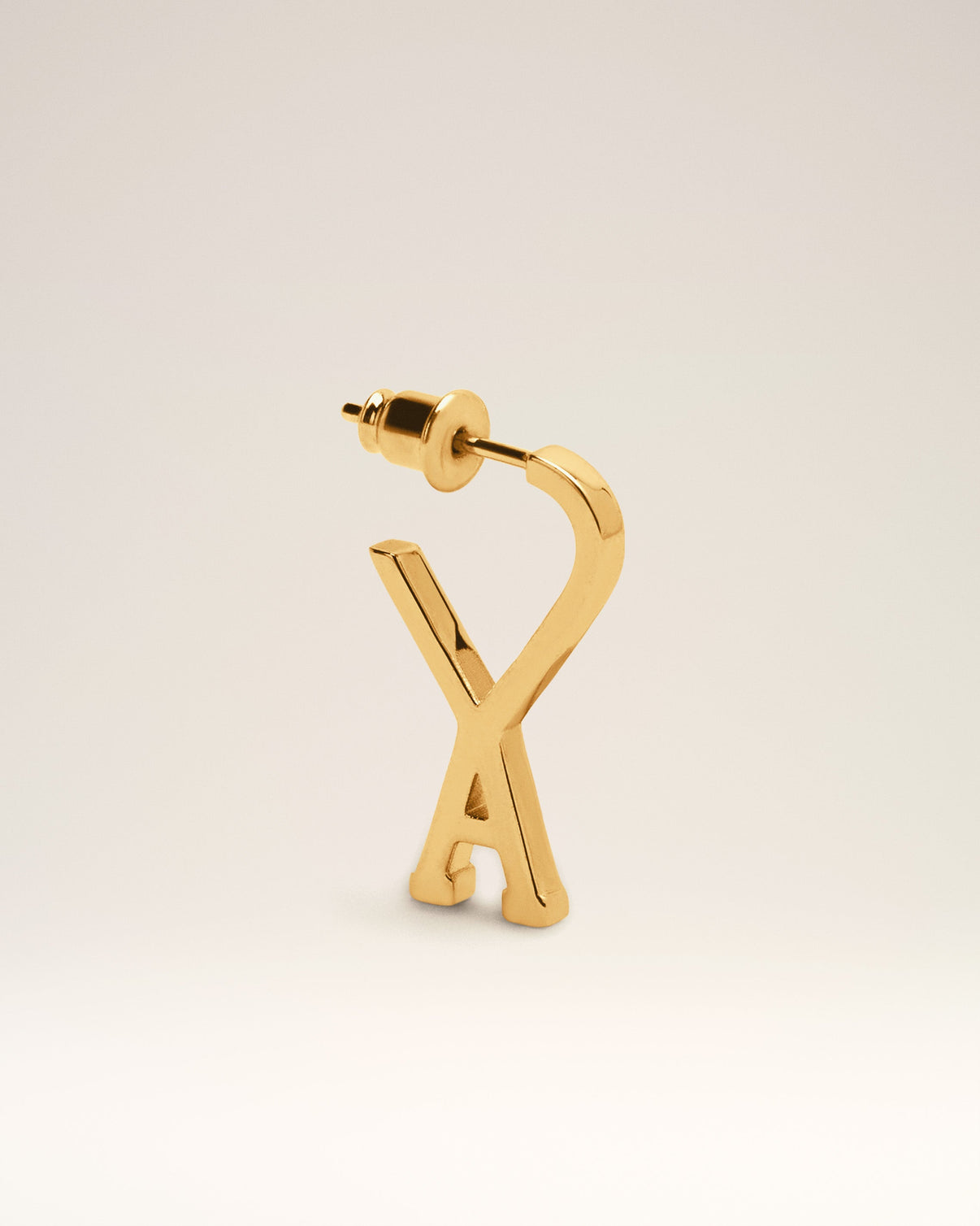 Gold Brass Small Hoop