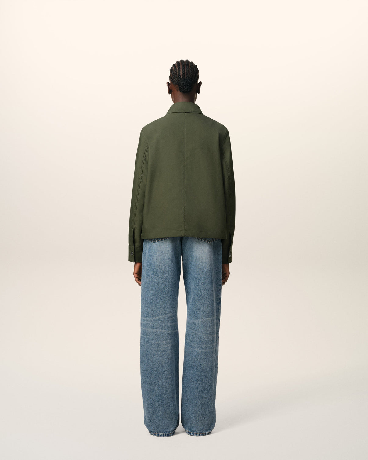 Green Buttoned Jacket