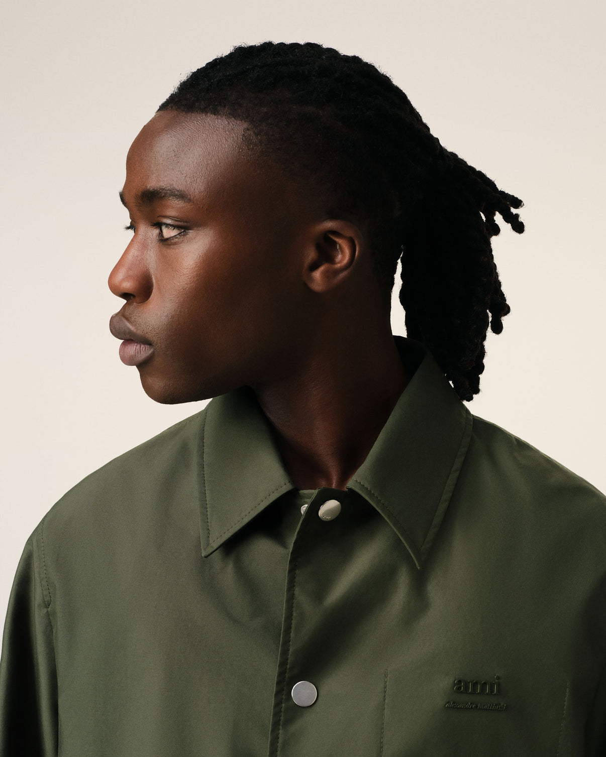 Green Buttoned Jacket