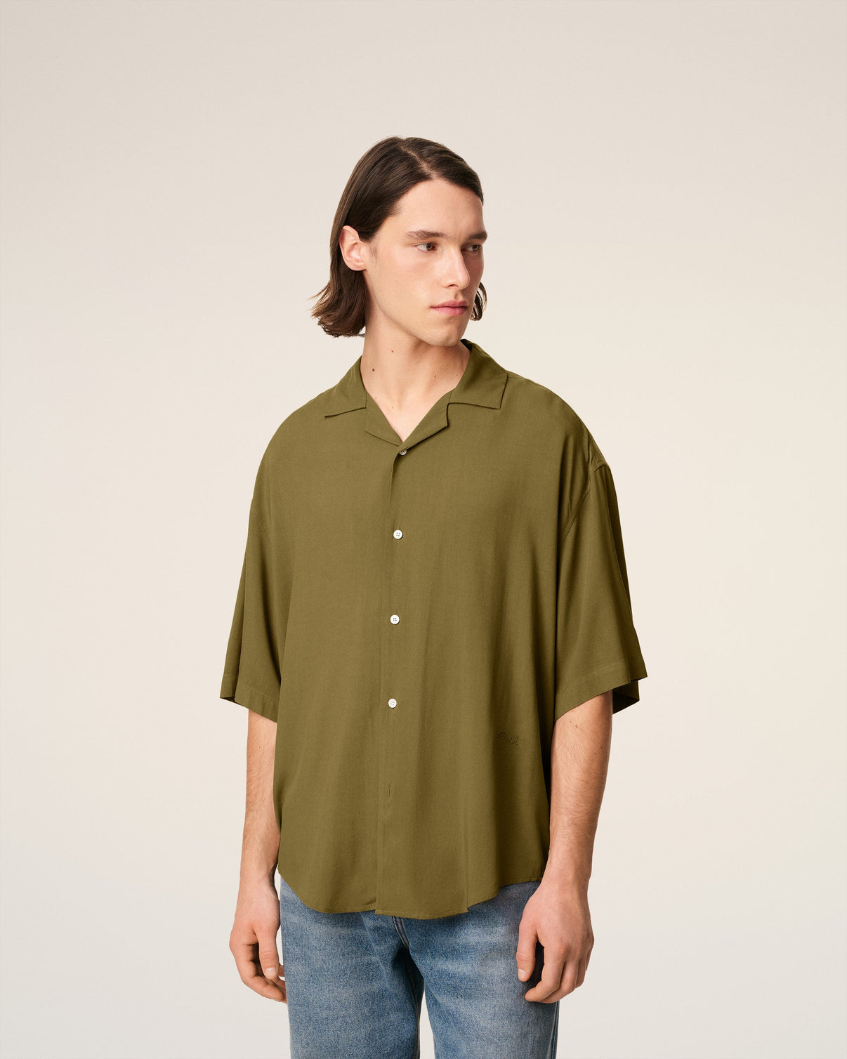 Green Camp Short Sleeved Shirt