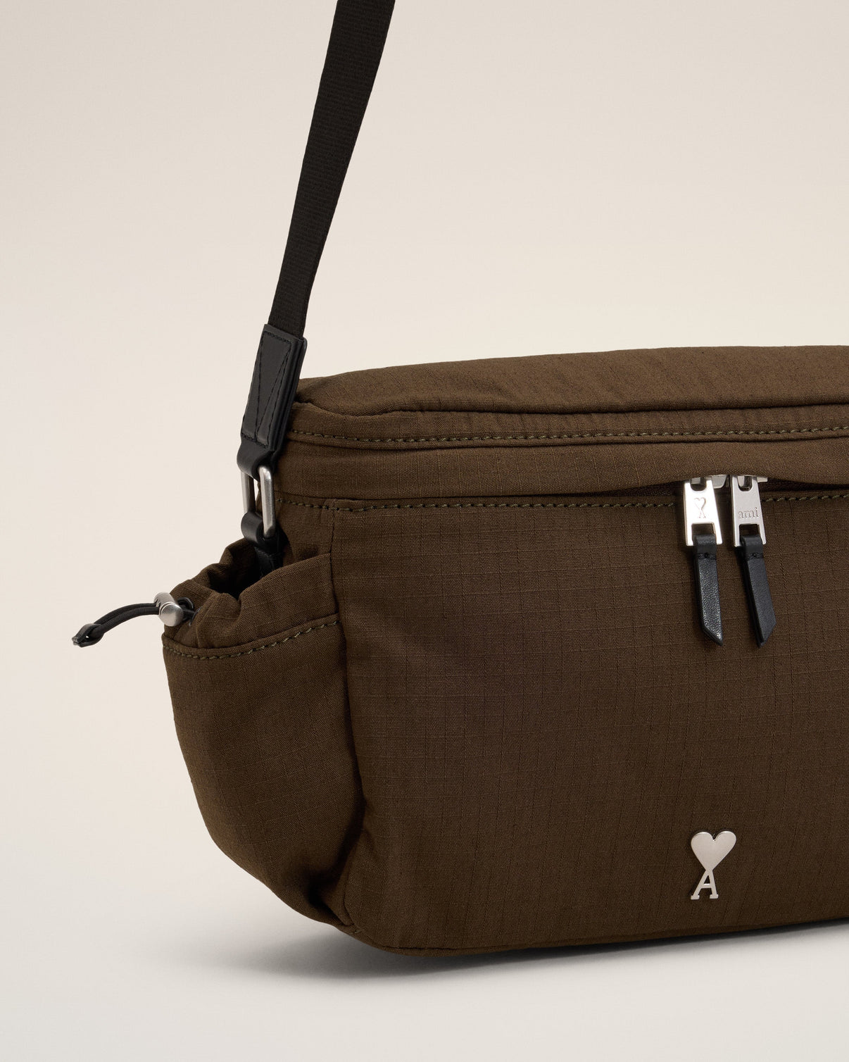 Green Canvas Messenger Bag
