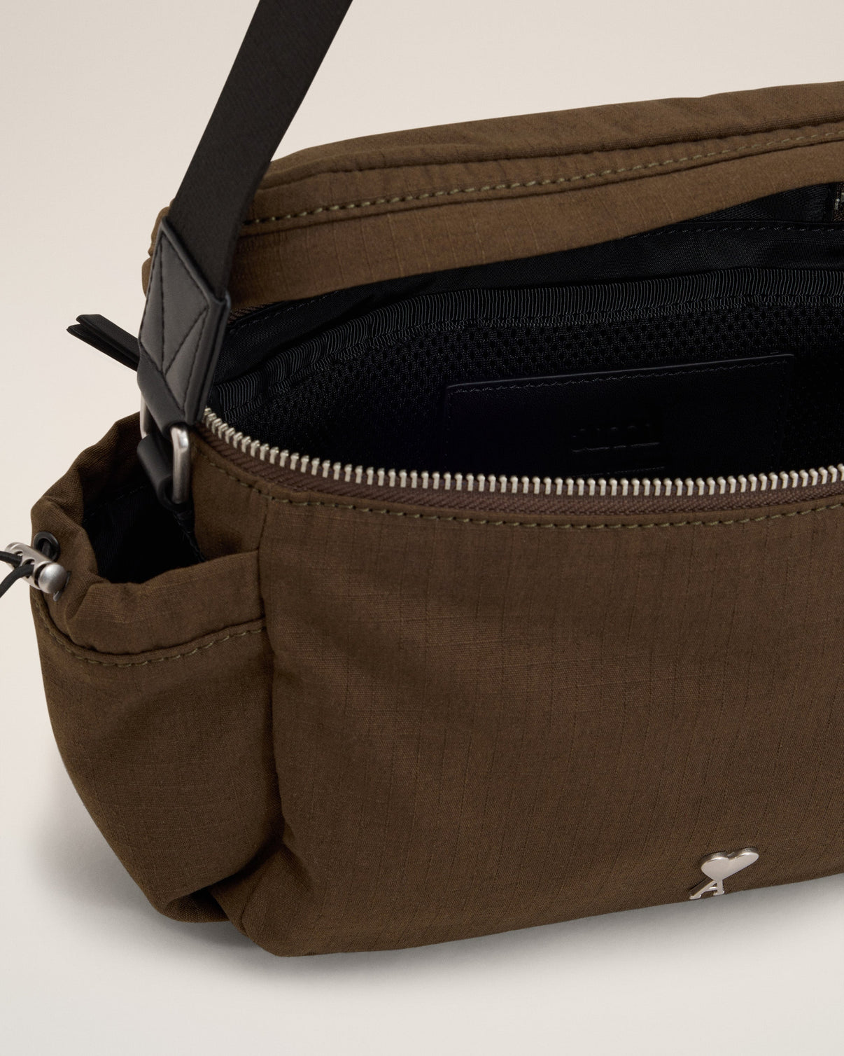 Green Canvas Messenger Bag
