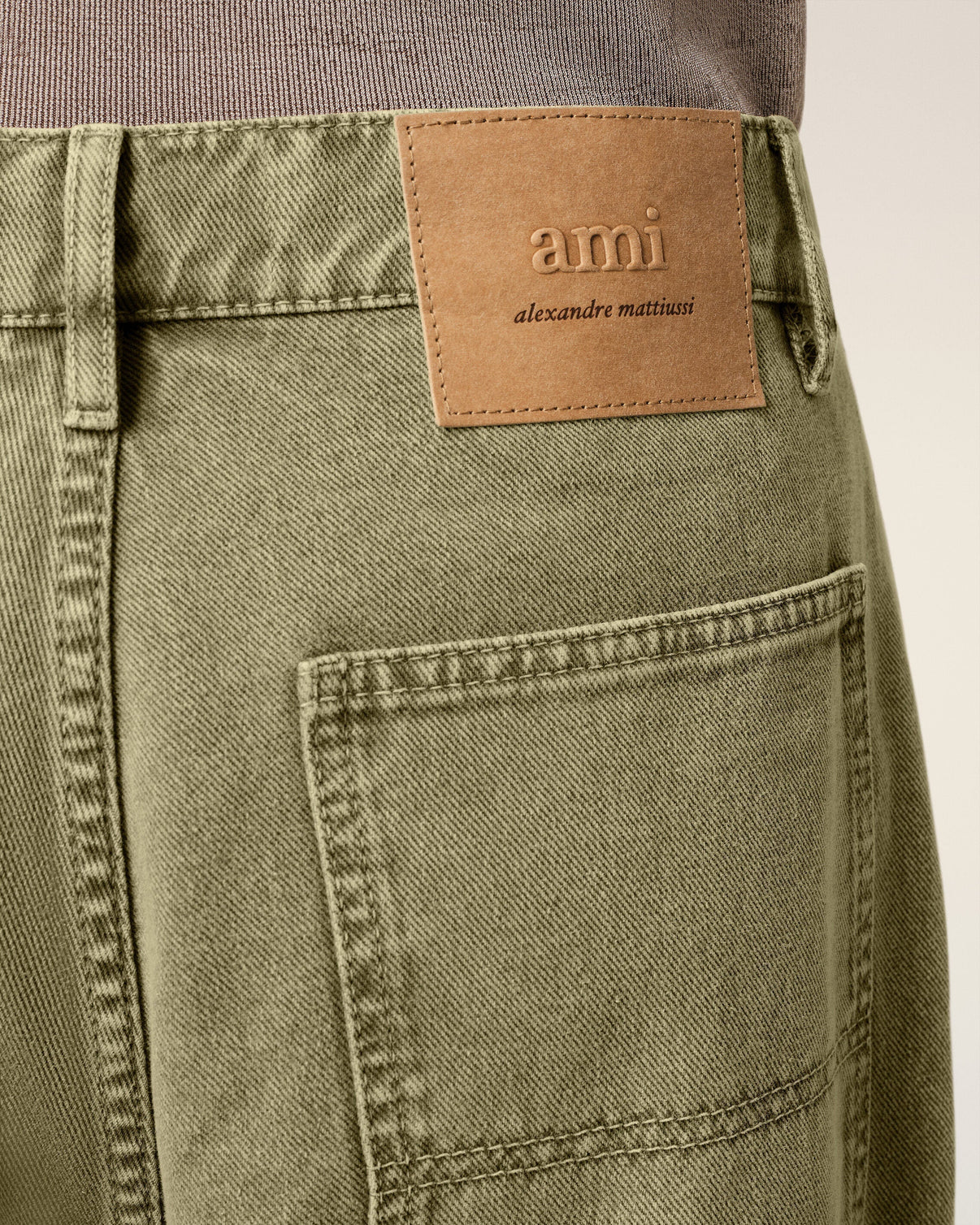 Green Cotton Cargo Wide Fit Jeans