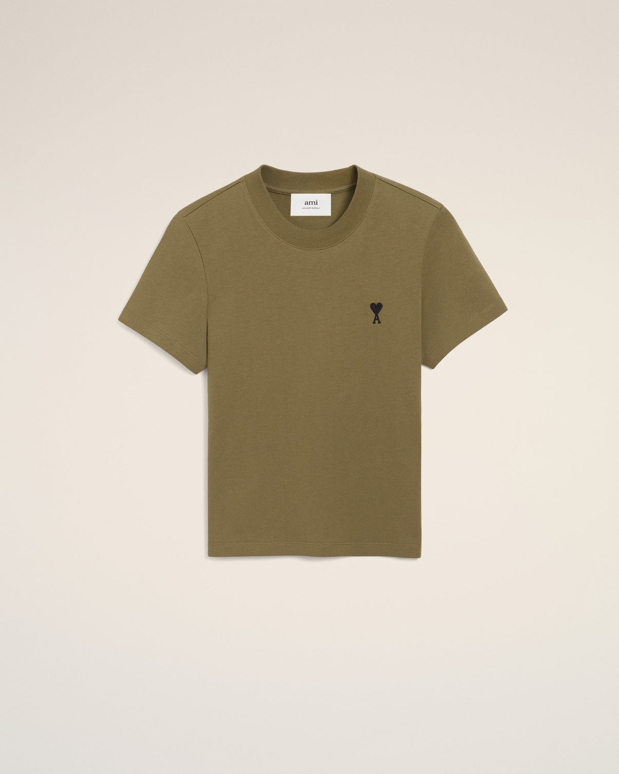 Green Cotton Cropped T-shirt