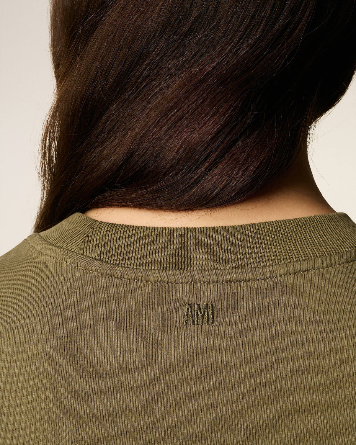Green Cotton Cropped T-shirt