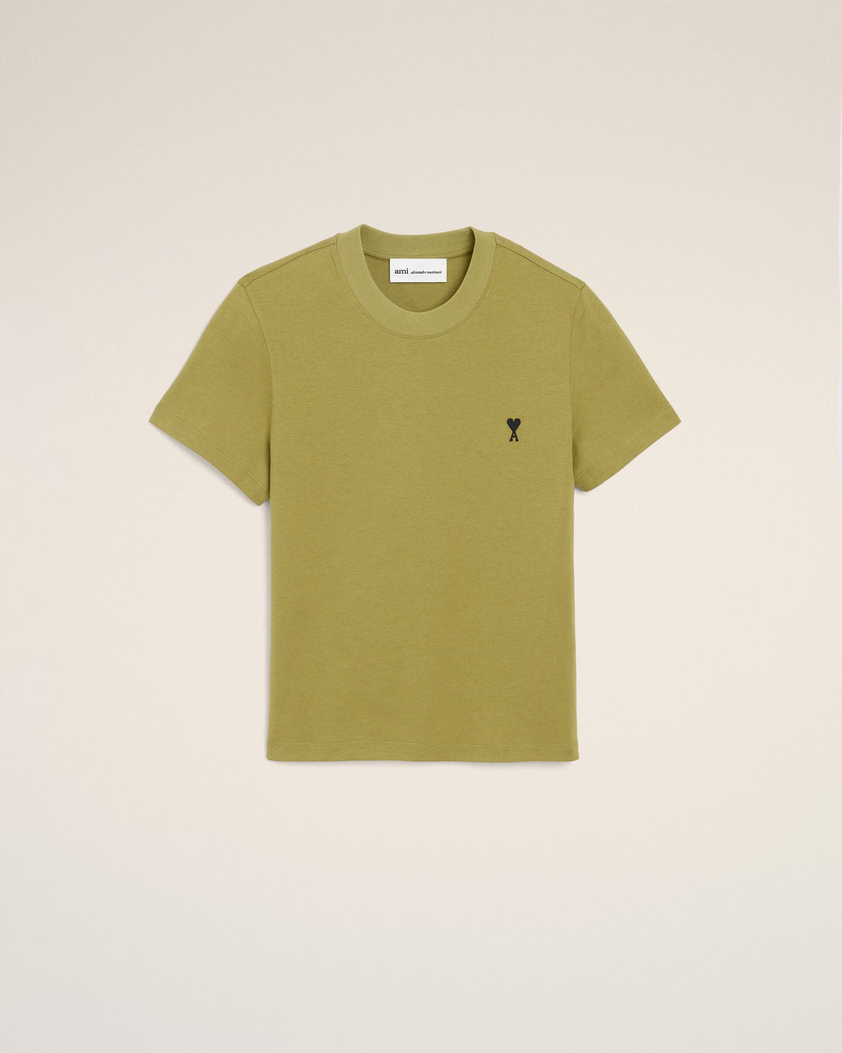 Green Cotton Cropped T-shirt