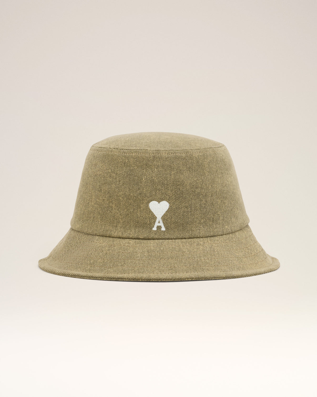 Green Cotton Embroidery Bucket Hat