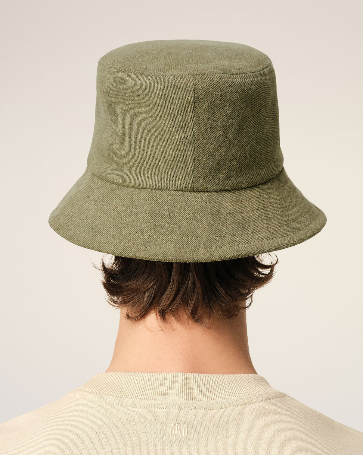Green Cotton Embroidery Bucket Hat