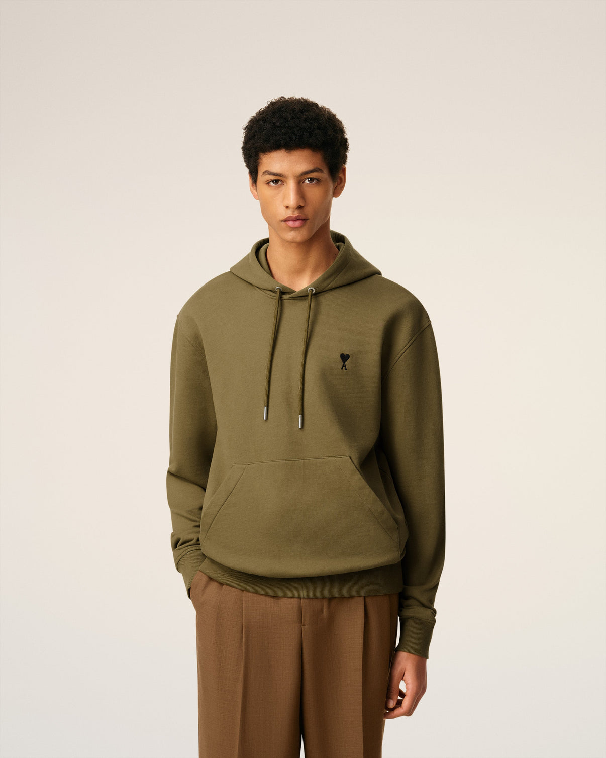 Green Cotton Hoodie