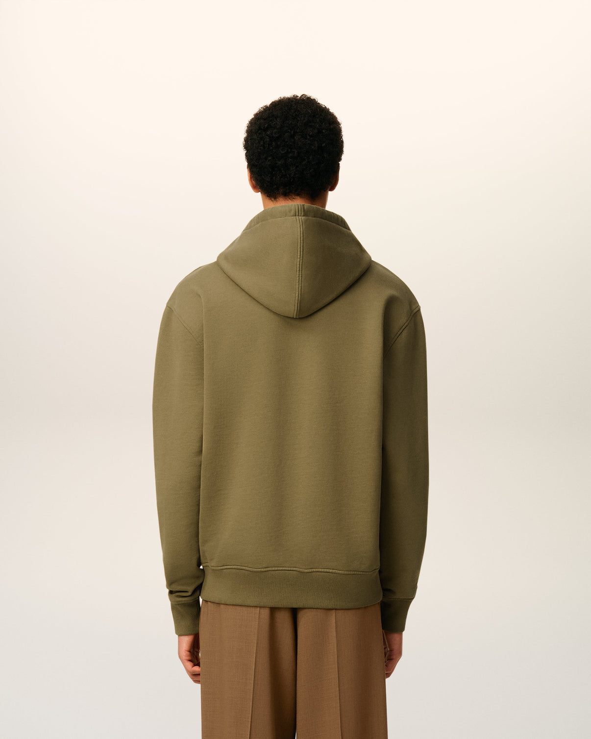 Green Cotton Hoodie