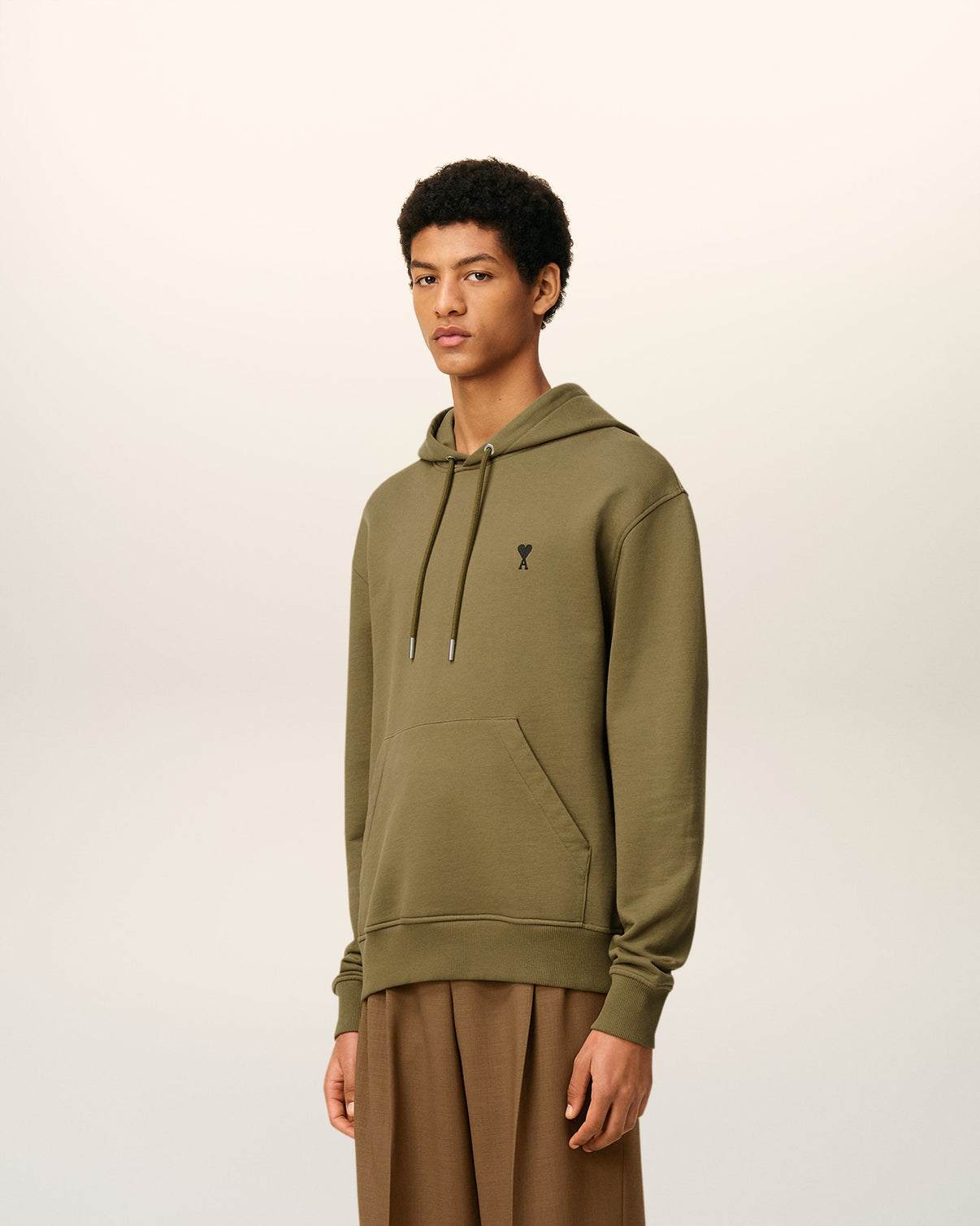 Green Cotton Hoodie