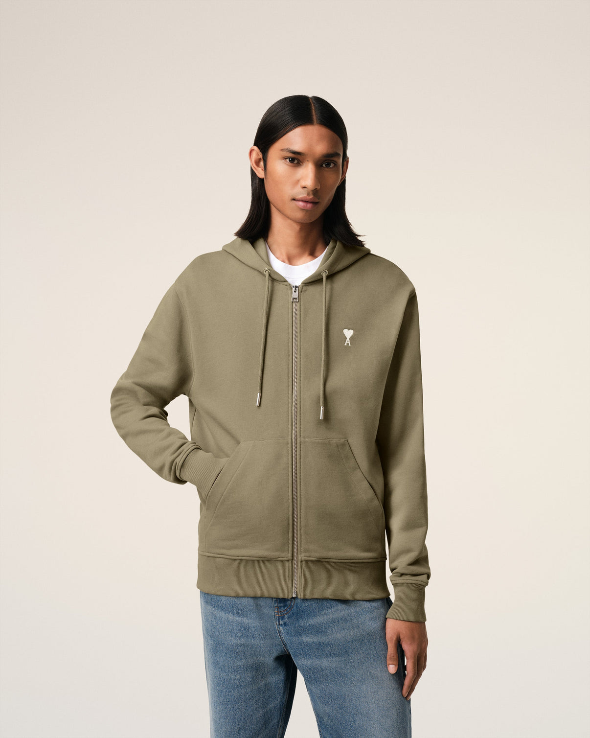 Green Cotton Hoodie