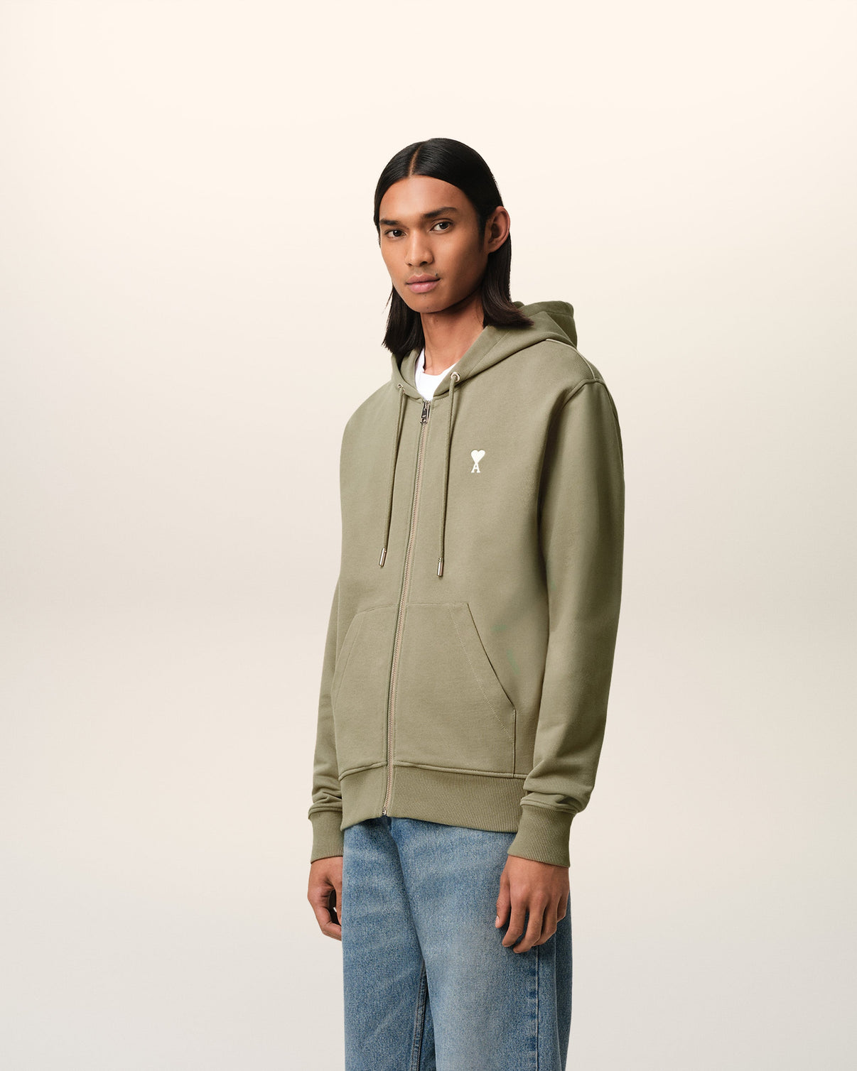 Green Cotton Hoodie
