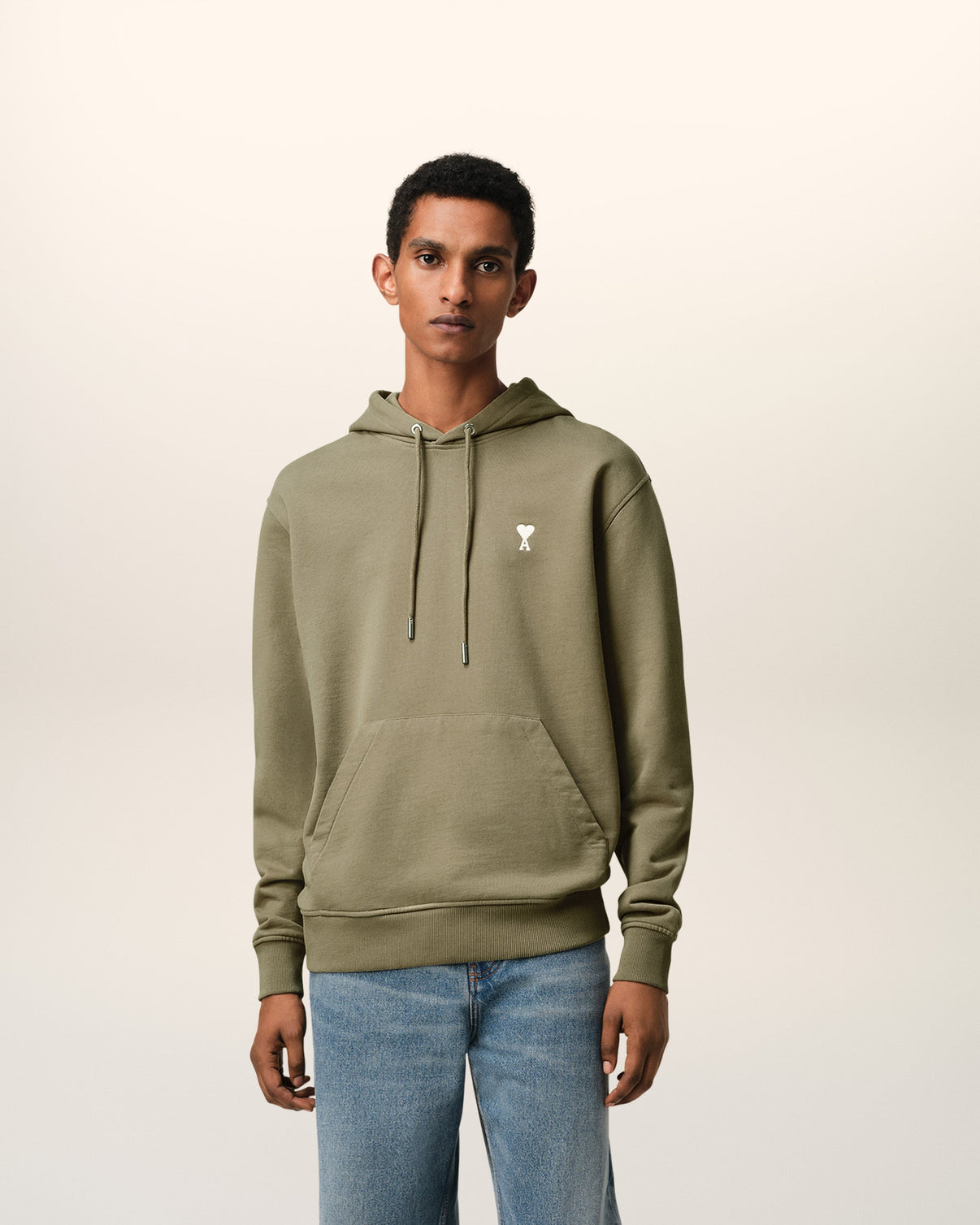 Green Cotton Hoodie