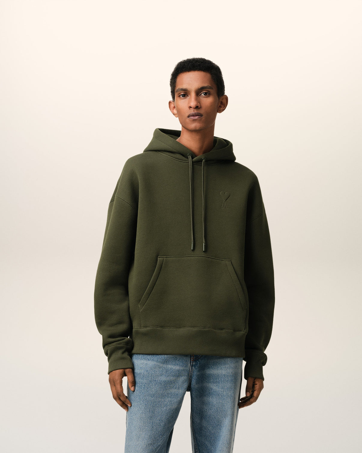 Green Cotton Hoodie