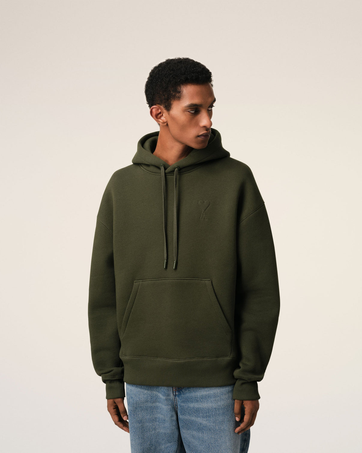 Green Cotton Hoodie