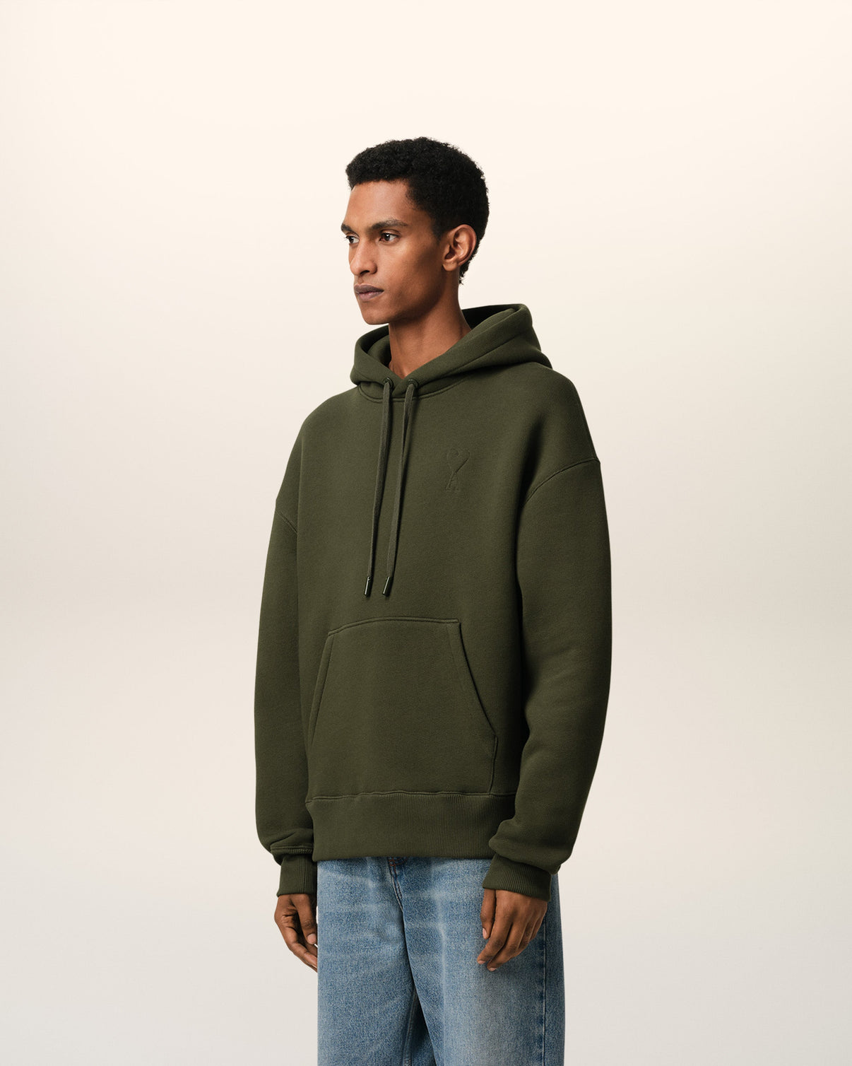 Green Cotton Hoodie