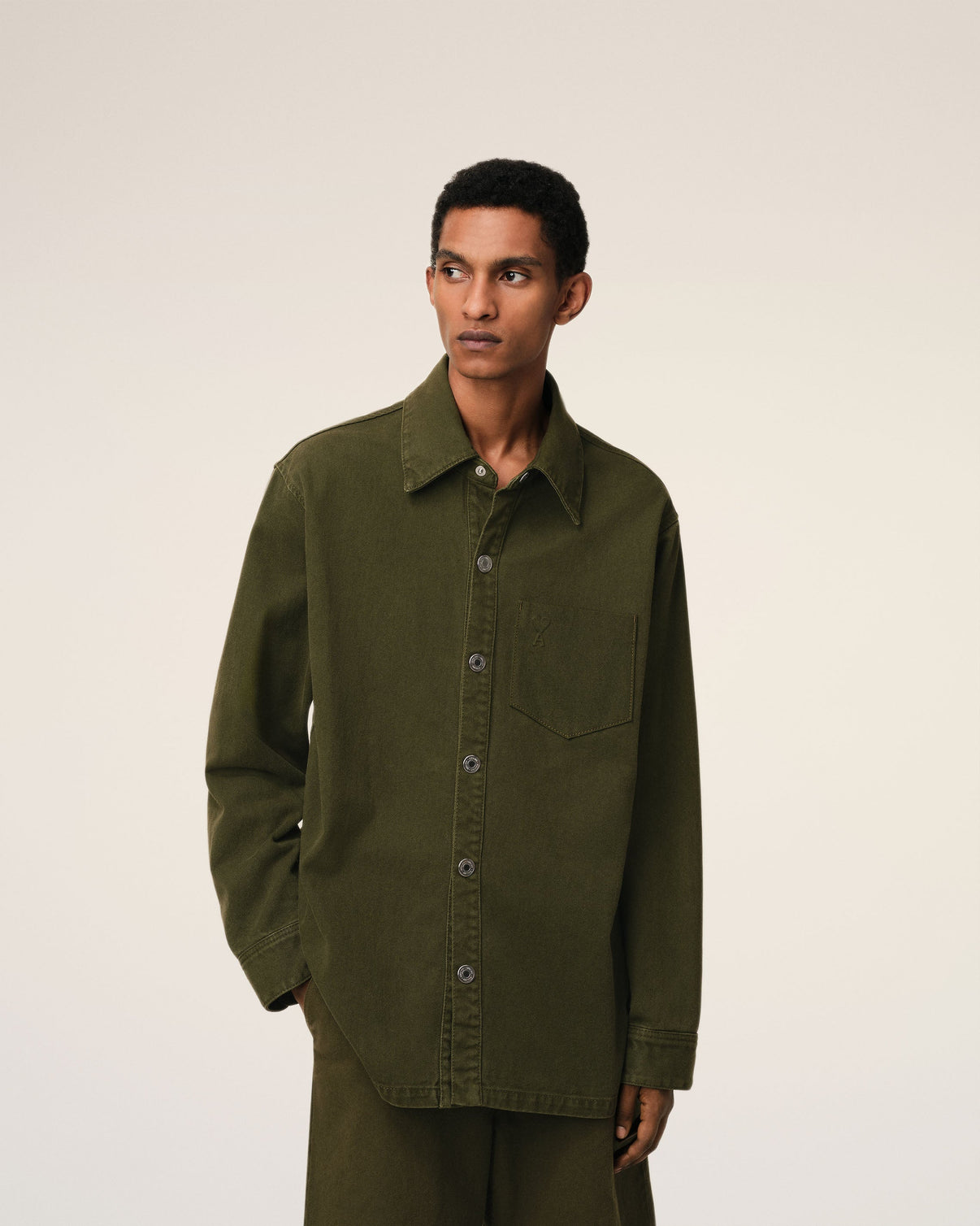Green Cotton Overshirt