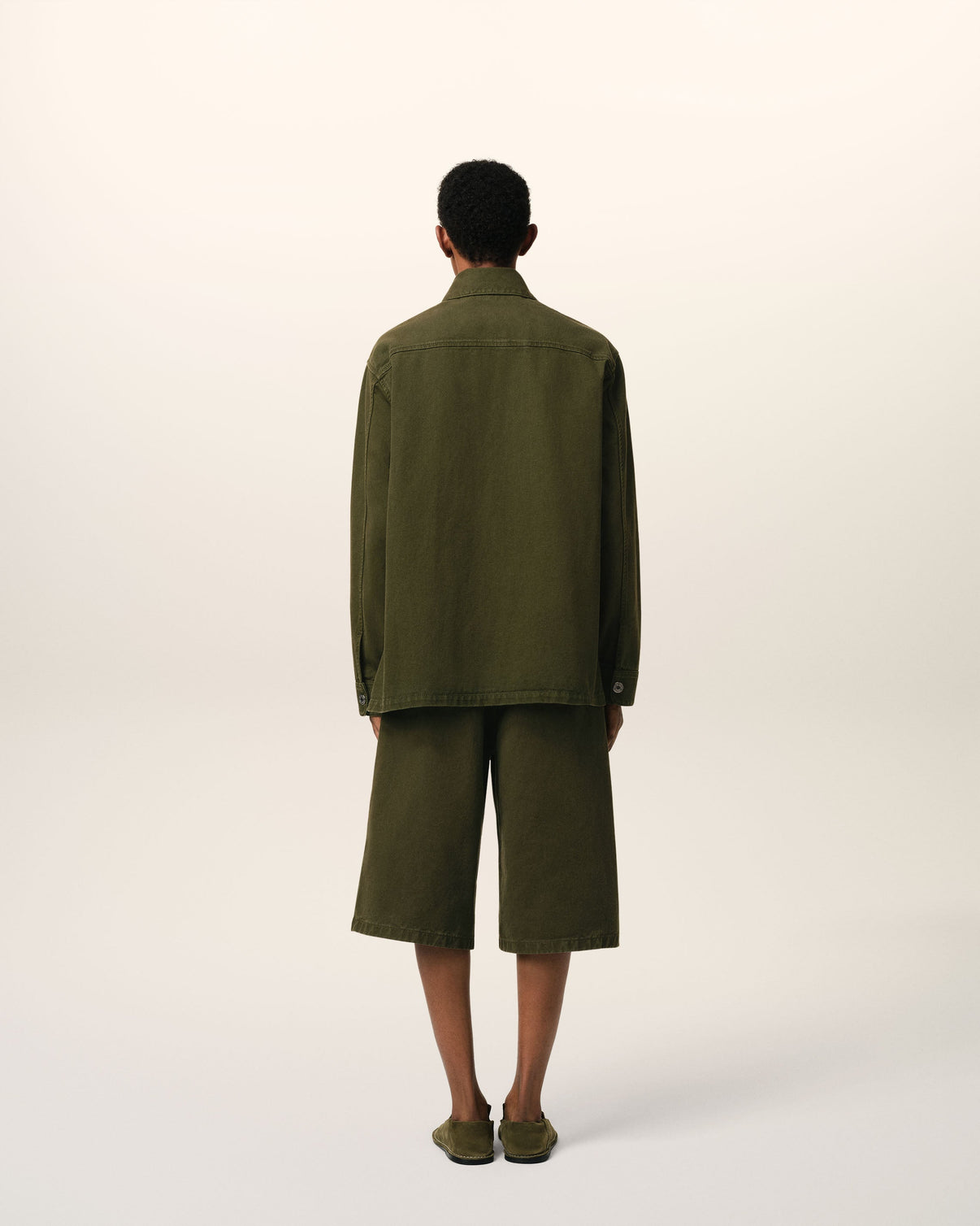 Green Cotton Overshirt