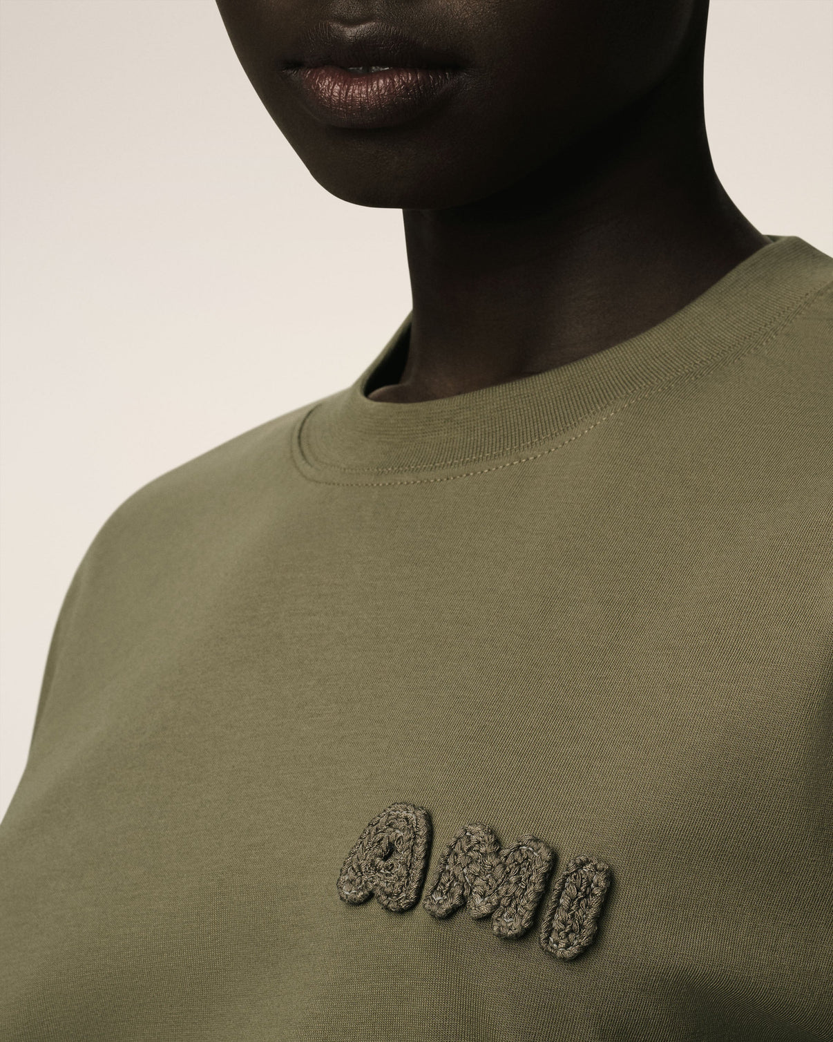 Green Cotton Patch T-Shirt