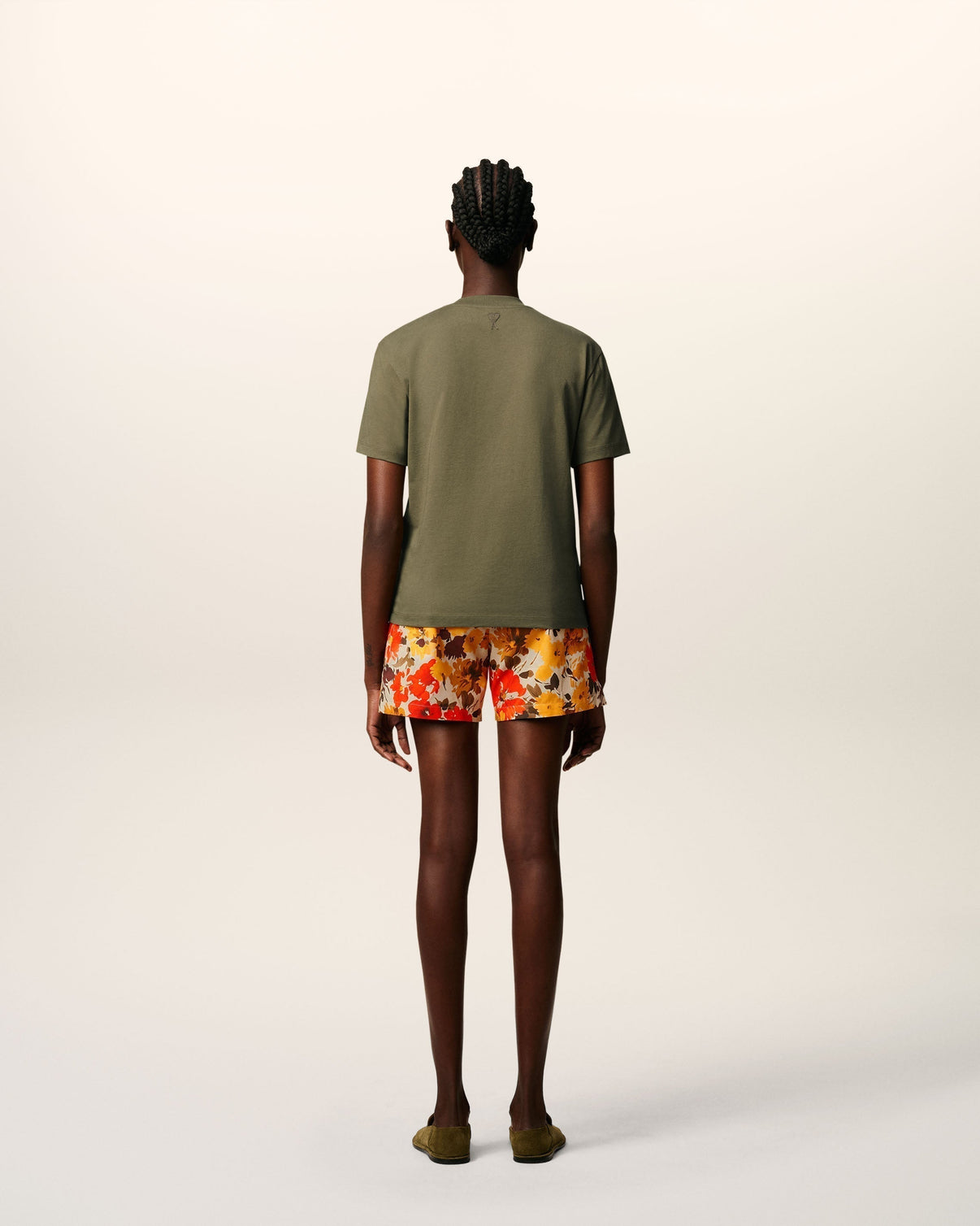Green Cotton Patch T-Shirt