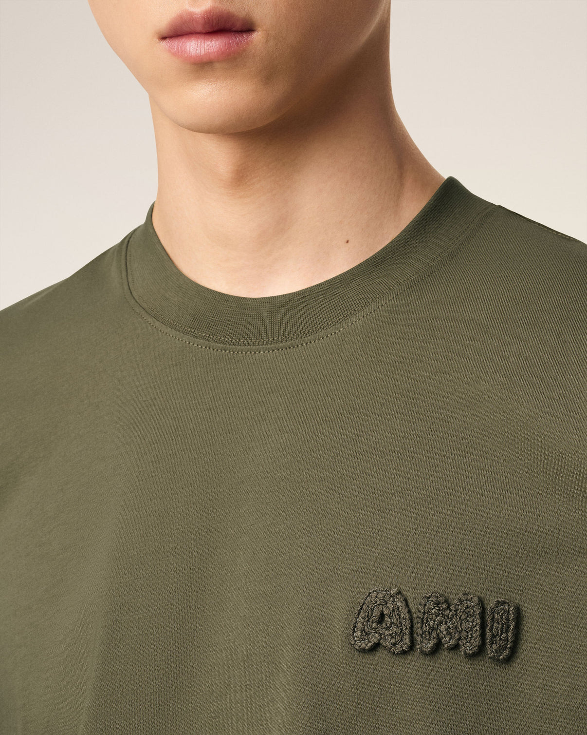 Green Cotton Patch T-Shirt