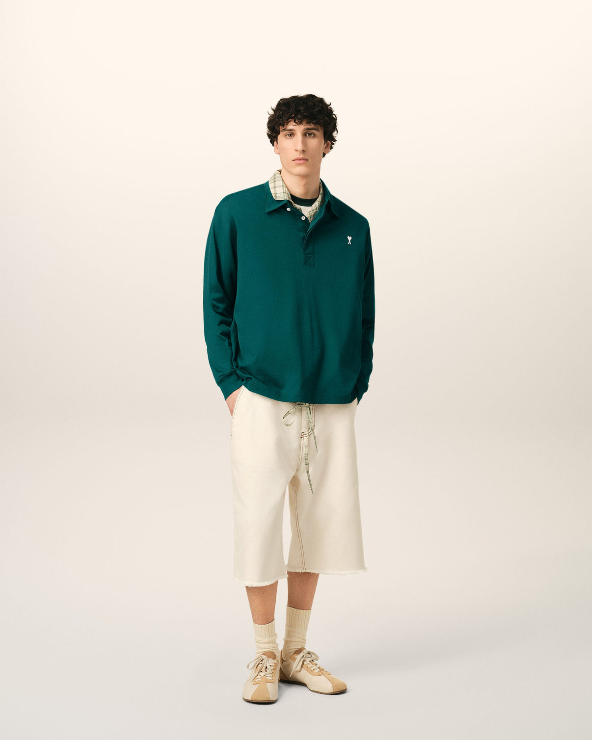 Green Cotton Polo