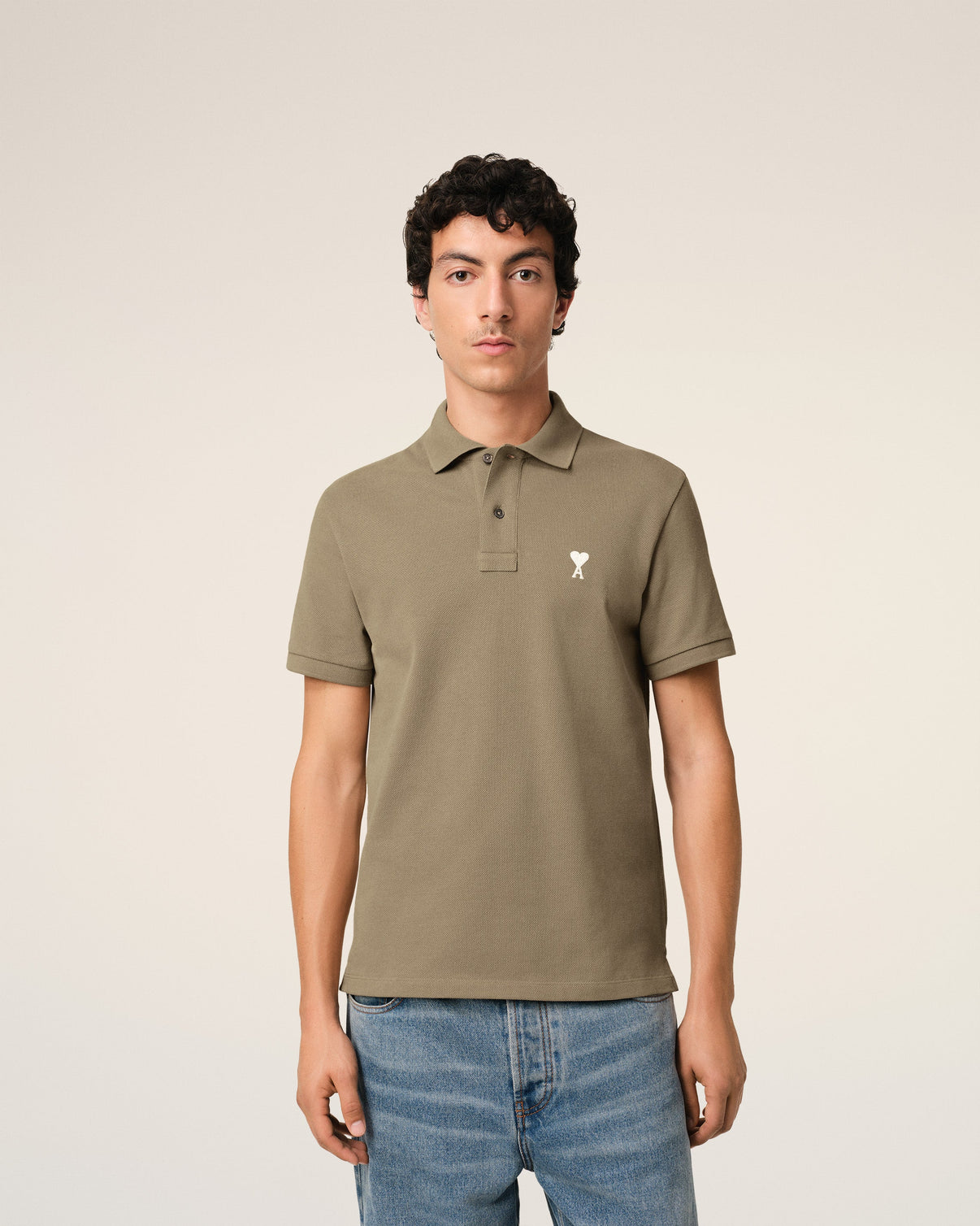Green Cotton Polo Shirt
