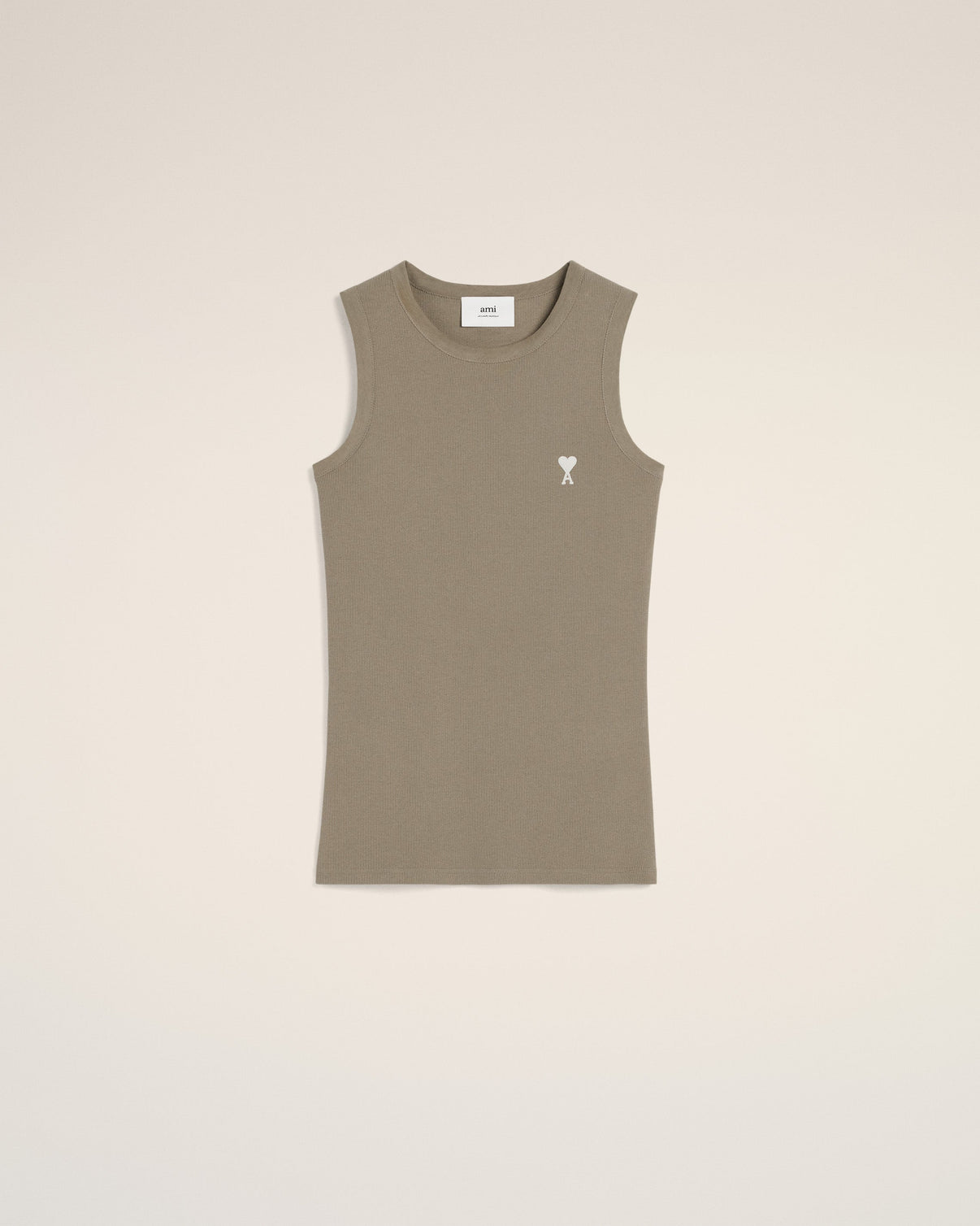 Green Cotton Rib Tanktop