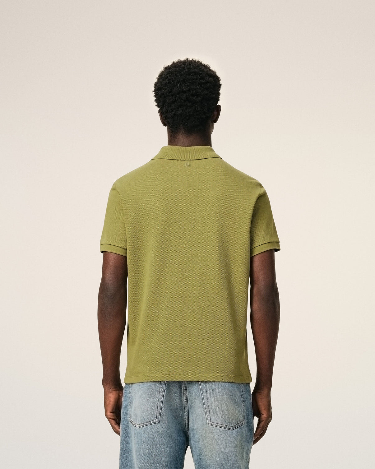 Green Cotton Short Sleeves Polo Shirt