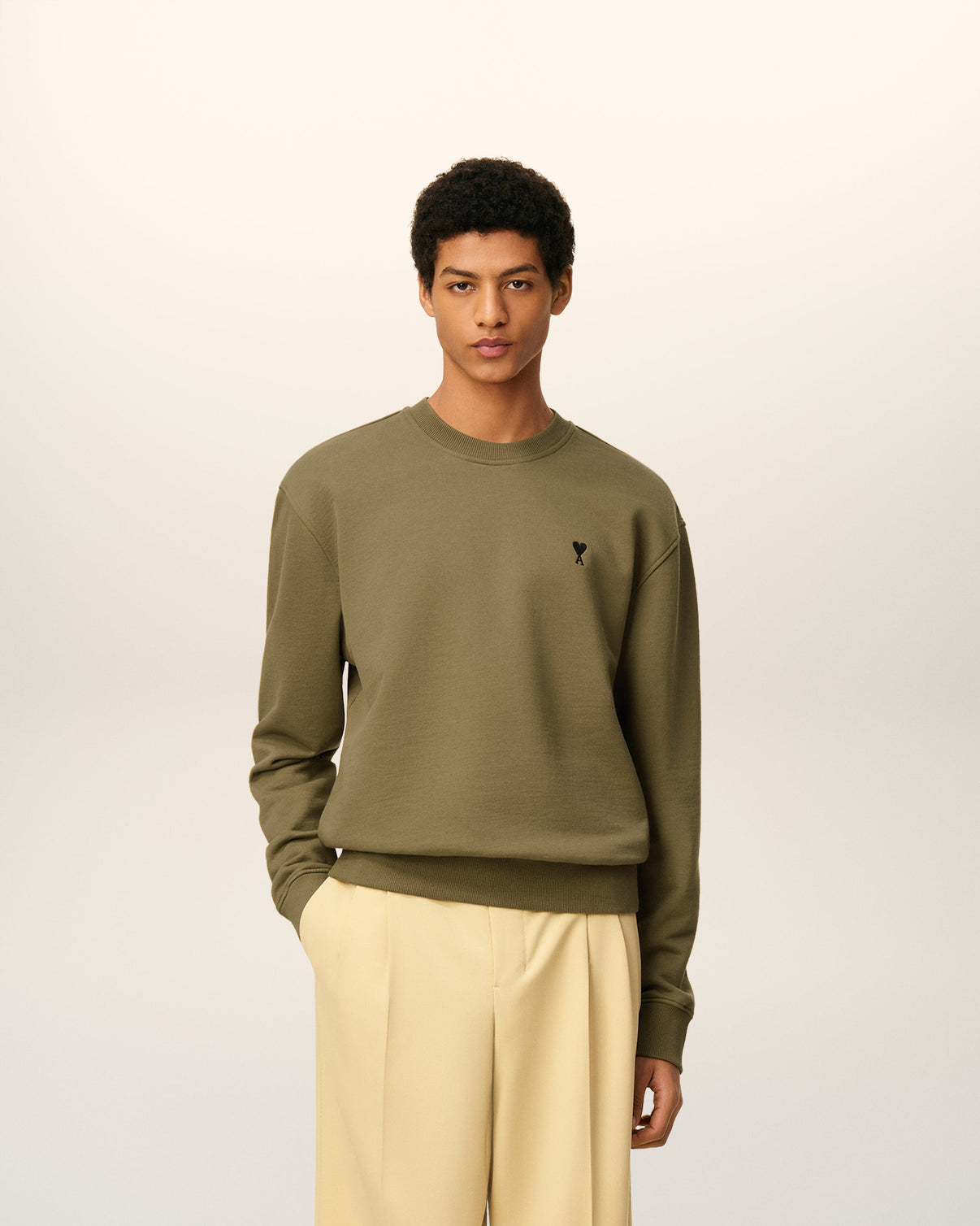 Green Cotton Sweatshirt