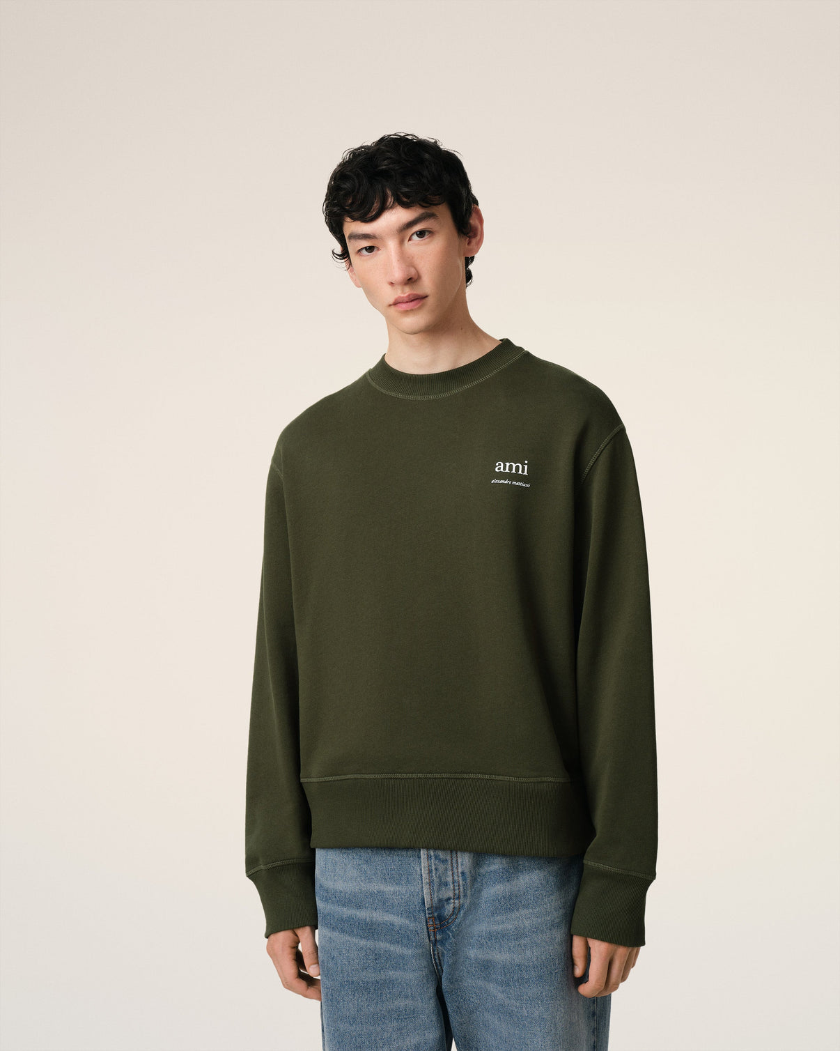 Green Cotton Sweatshirt