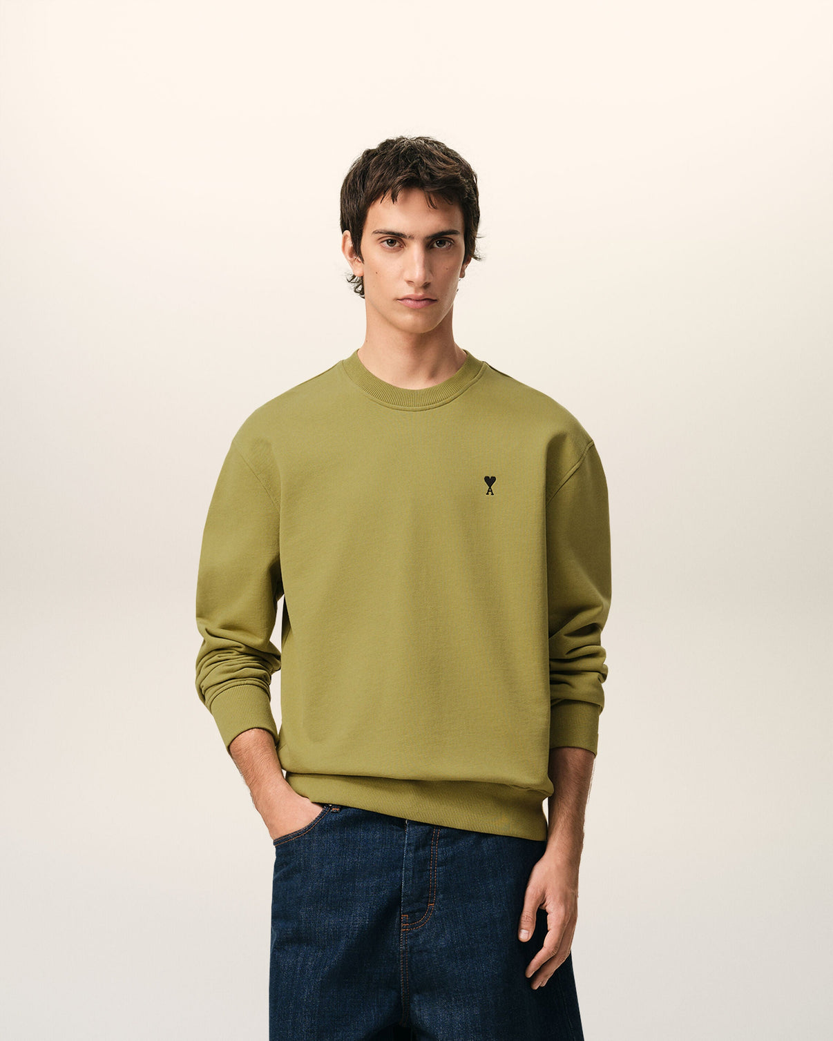 Green Cotton Sweatshirt