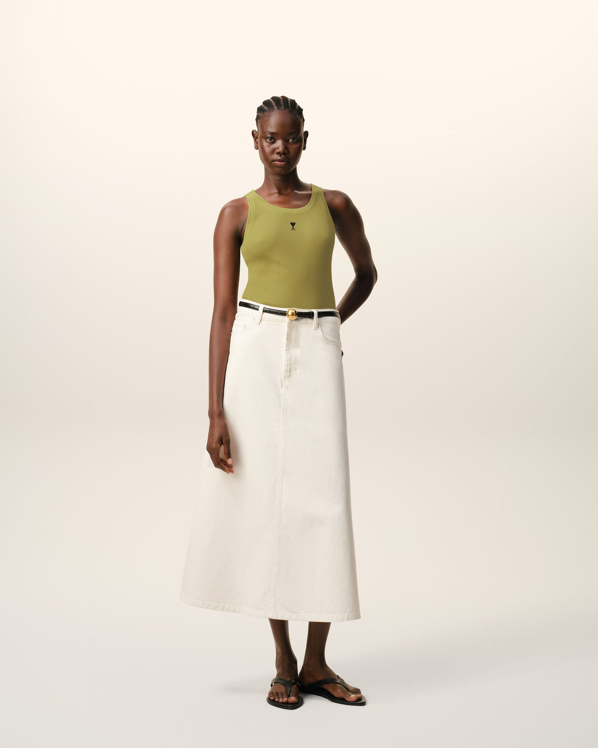 Green Cotton Tanktop