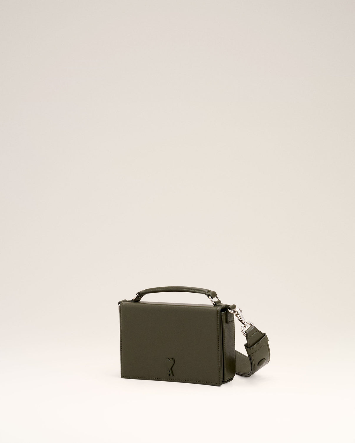 Green Leather Lunch Box Bag