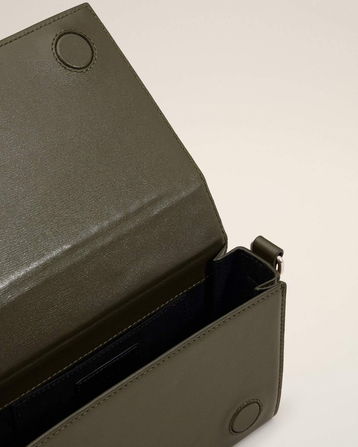 Green Leather Lunch Box Bag