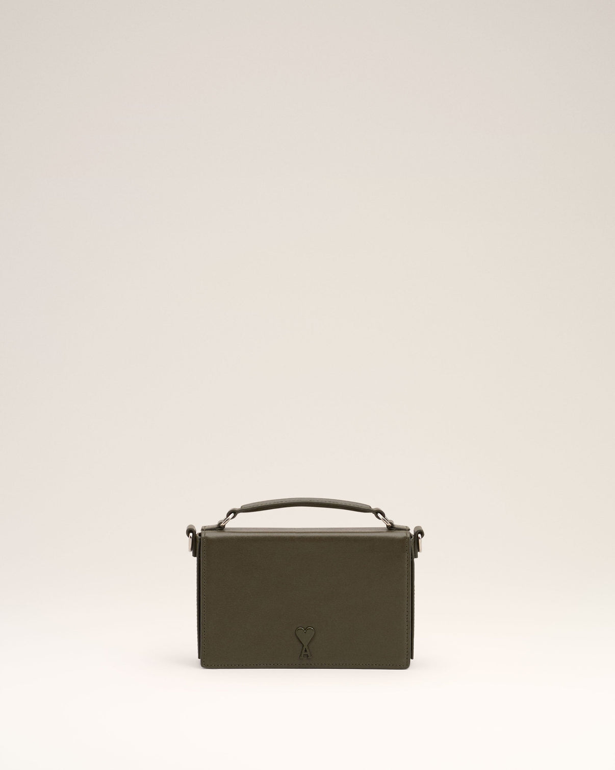 Green Leather Lunch Box Bag