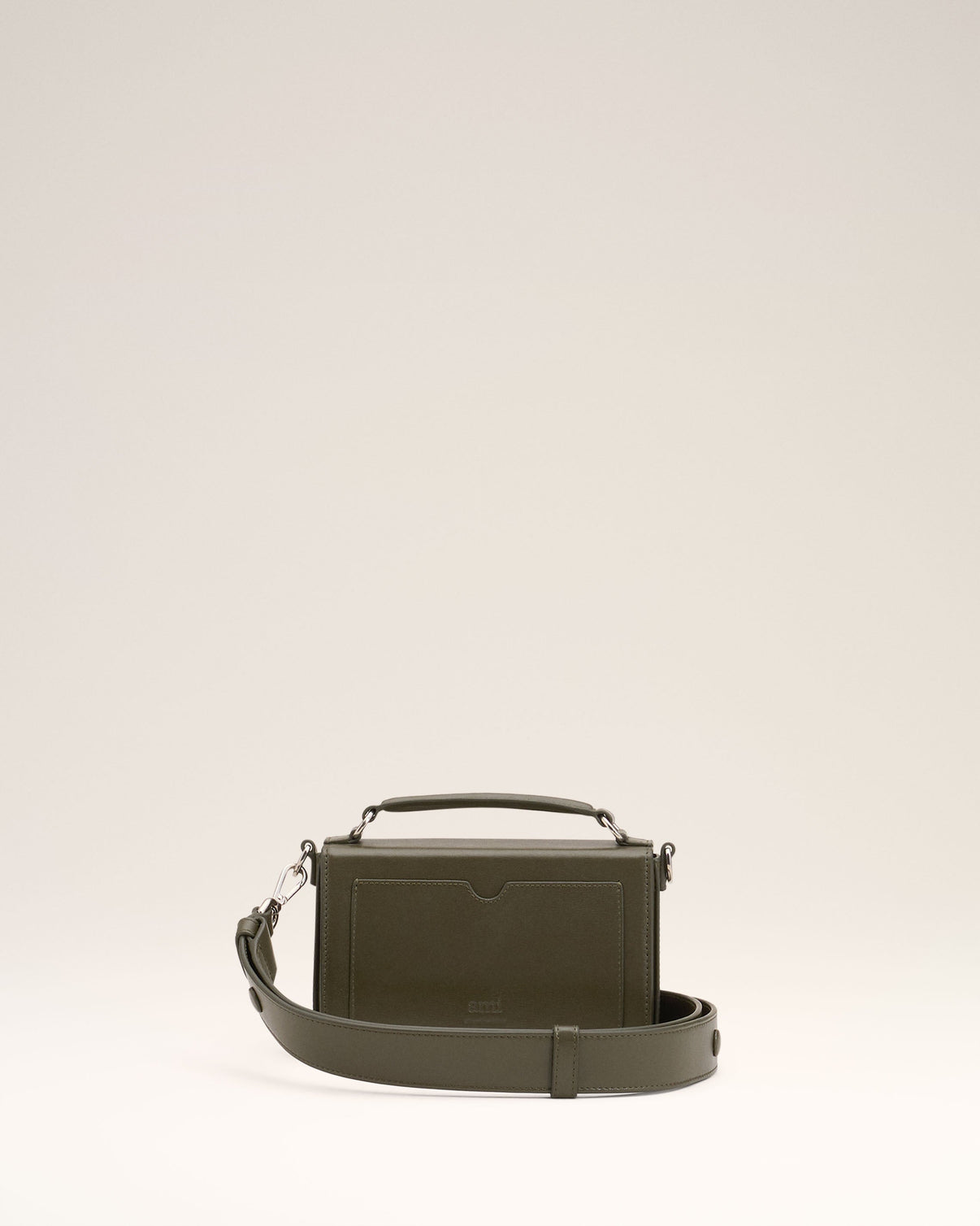 Green Leather Lunch Box Bag