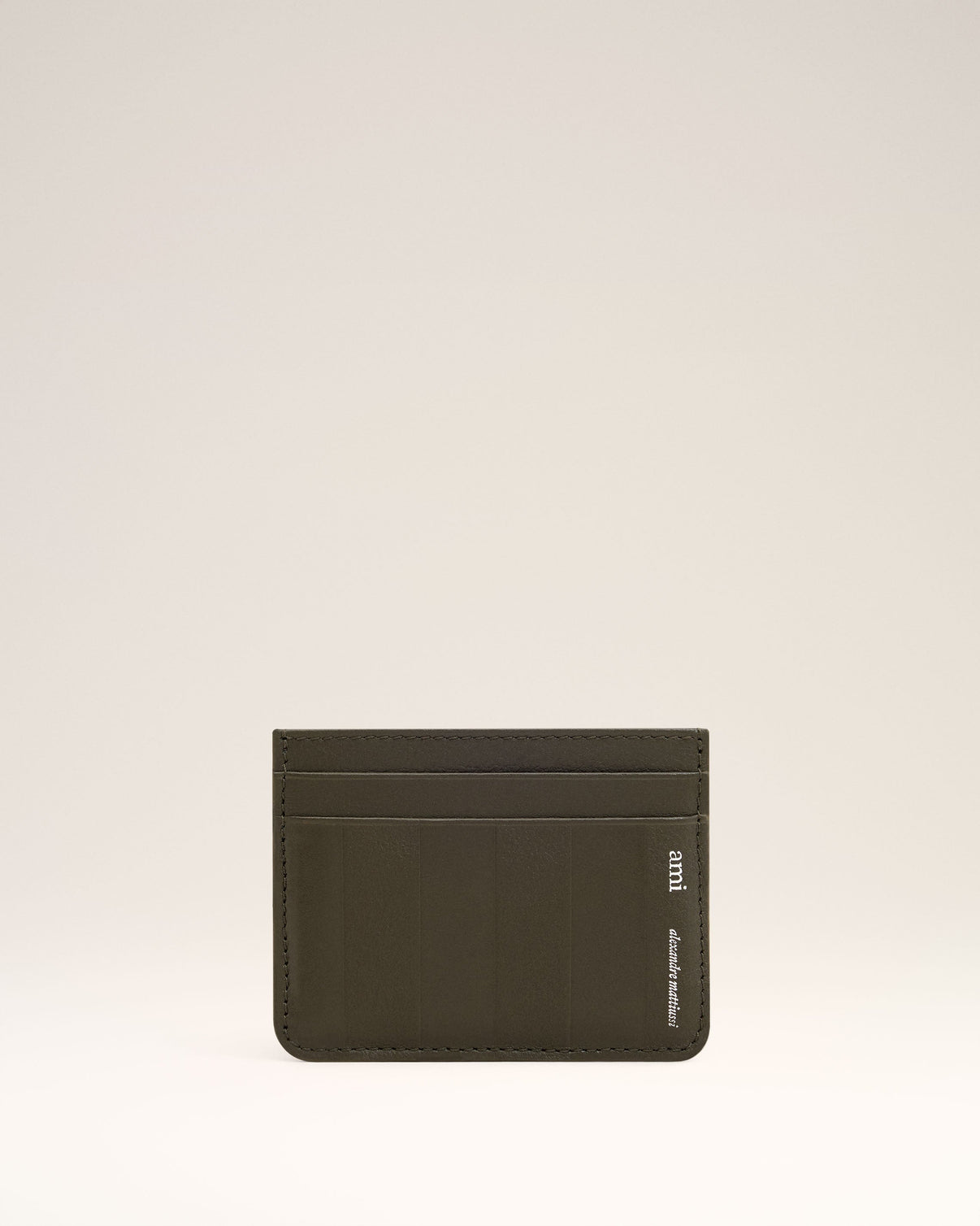 Green Leather Midi Card Holder