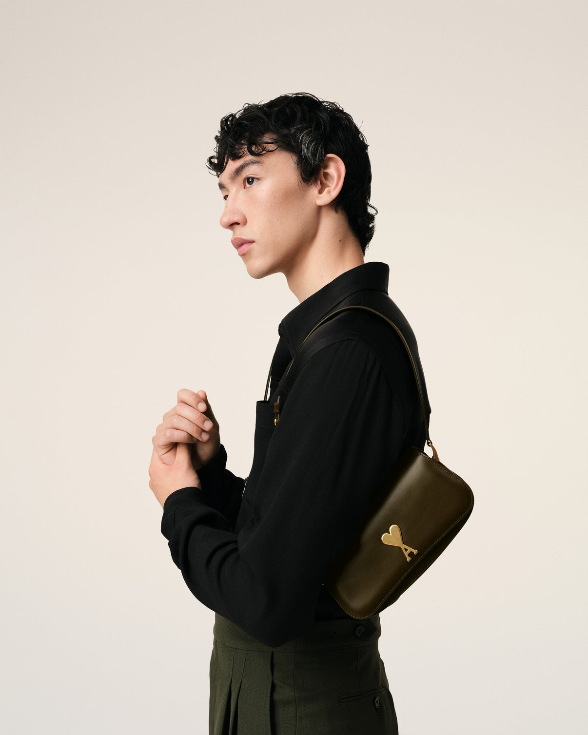 Green Leather Shoulder Bag Paris Paris Bag