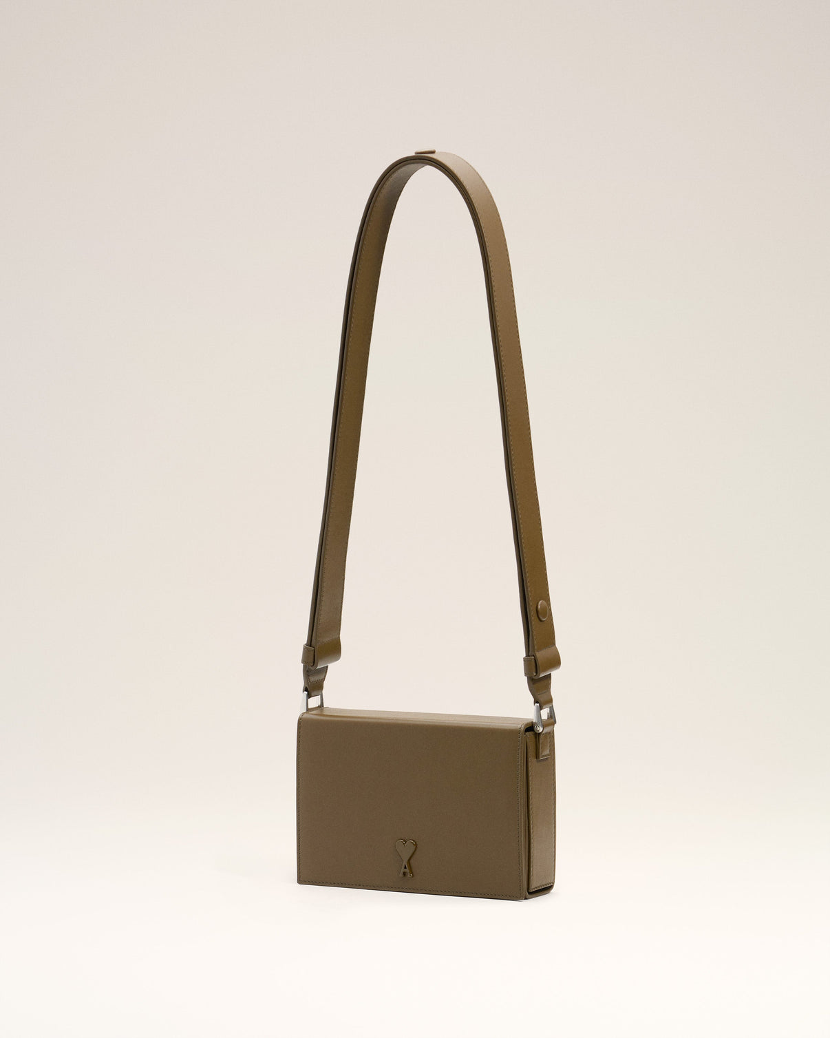 Green Smooth Leather Lunch Box Bag