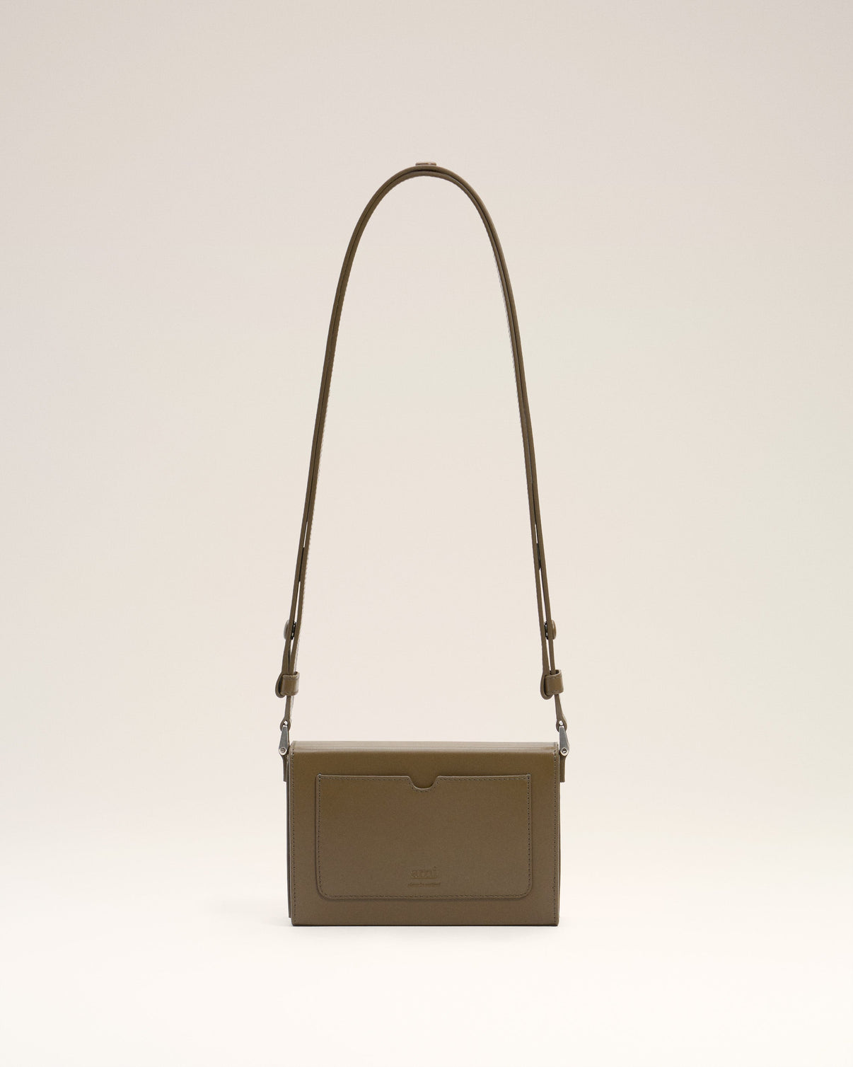 Green Smooth Leather Lunch Box Bag
