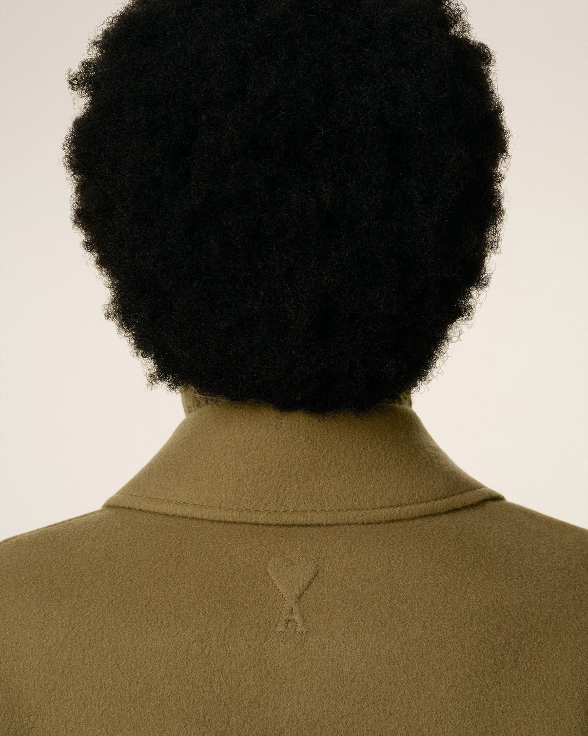 Green Wool Boxy Buttoned Jacket