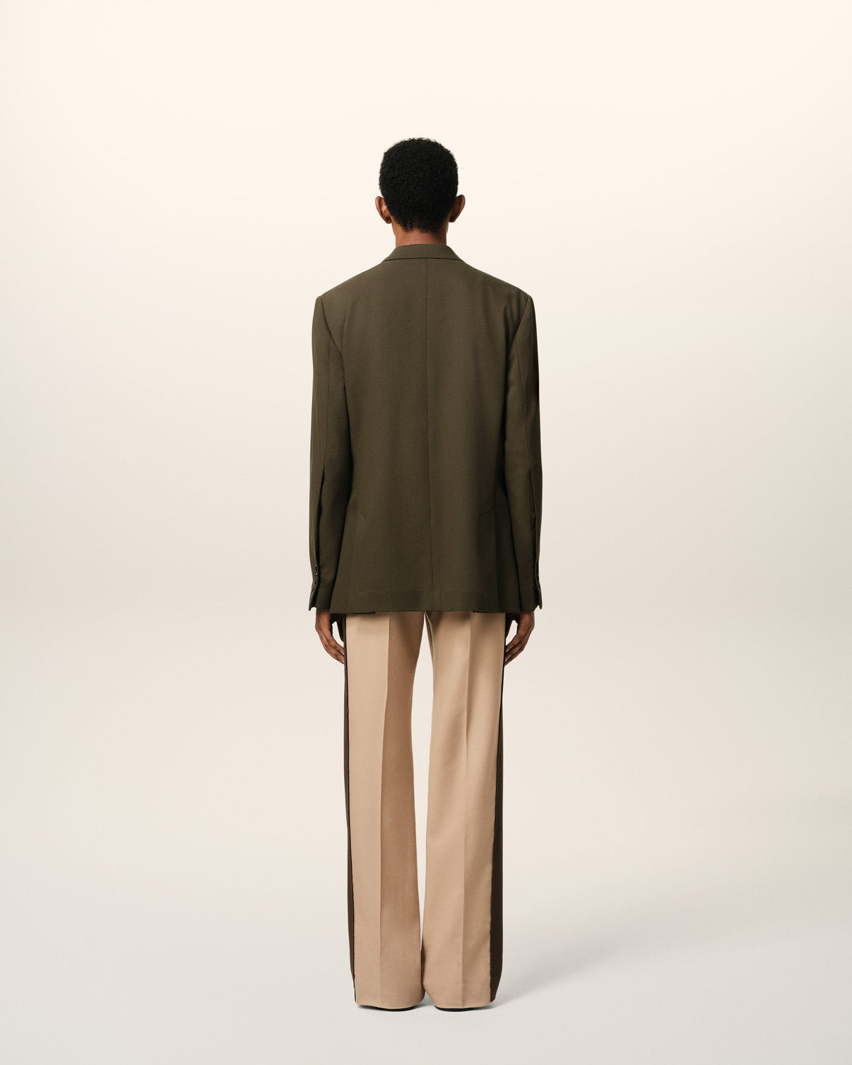 Green Wool Semi-Lined Jacket