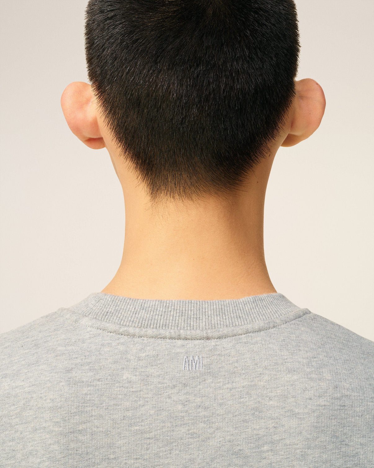 Grey Cotton Contrasted Sweatshirt