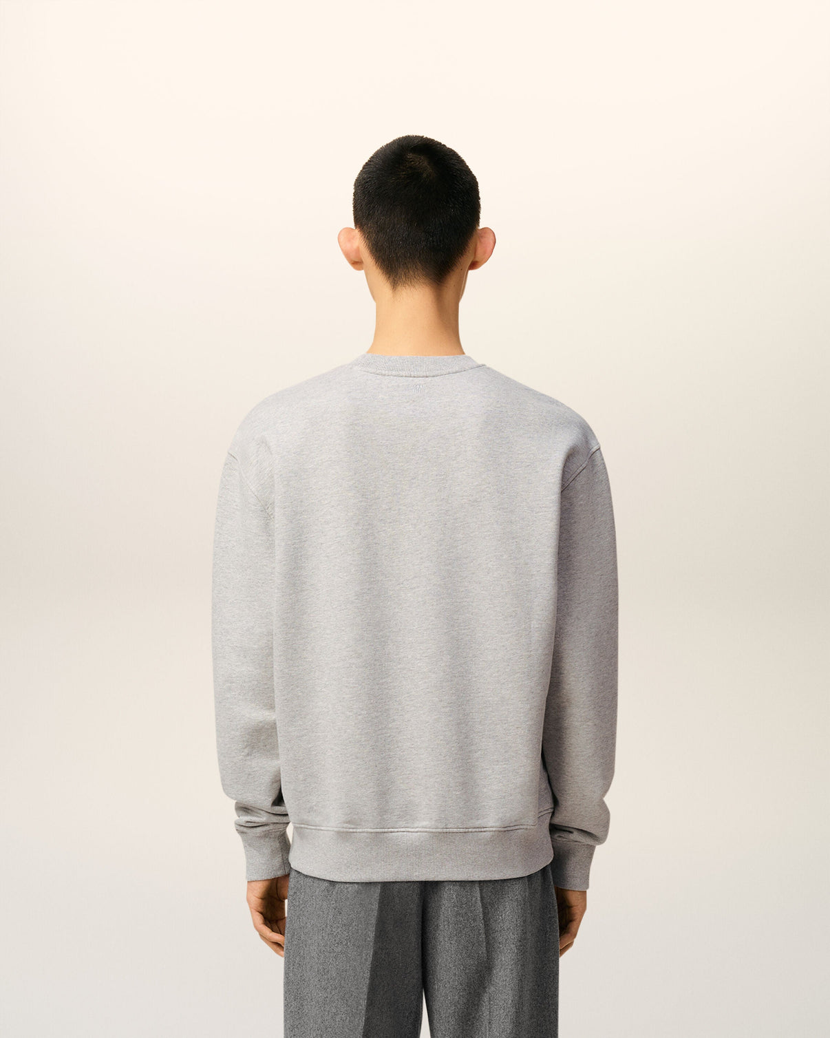 Grey Cotton Contrasted Sweatshirt