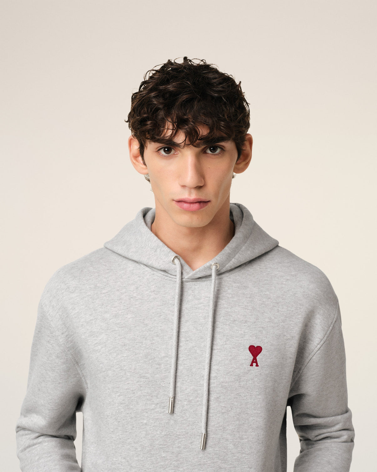 Grey Cotton Hoodie
