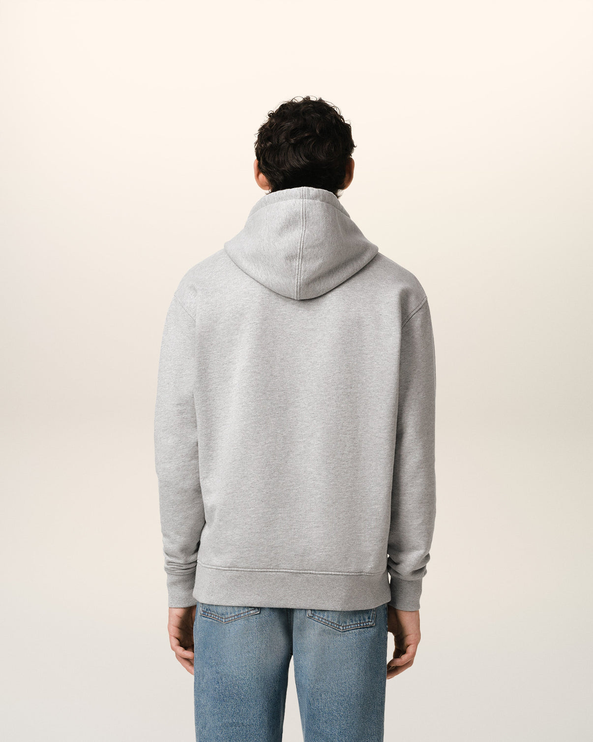 Grey Cotton Hoodie