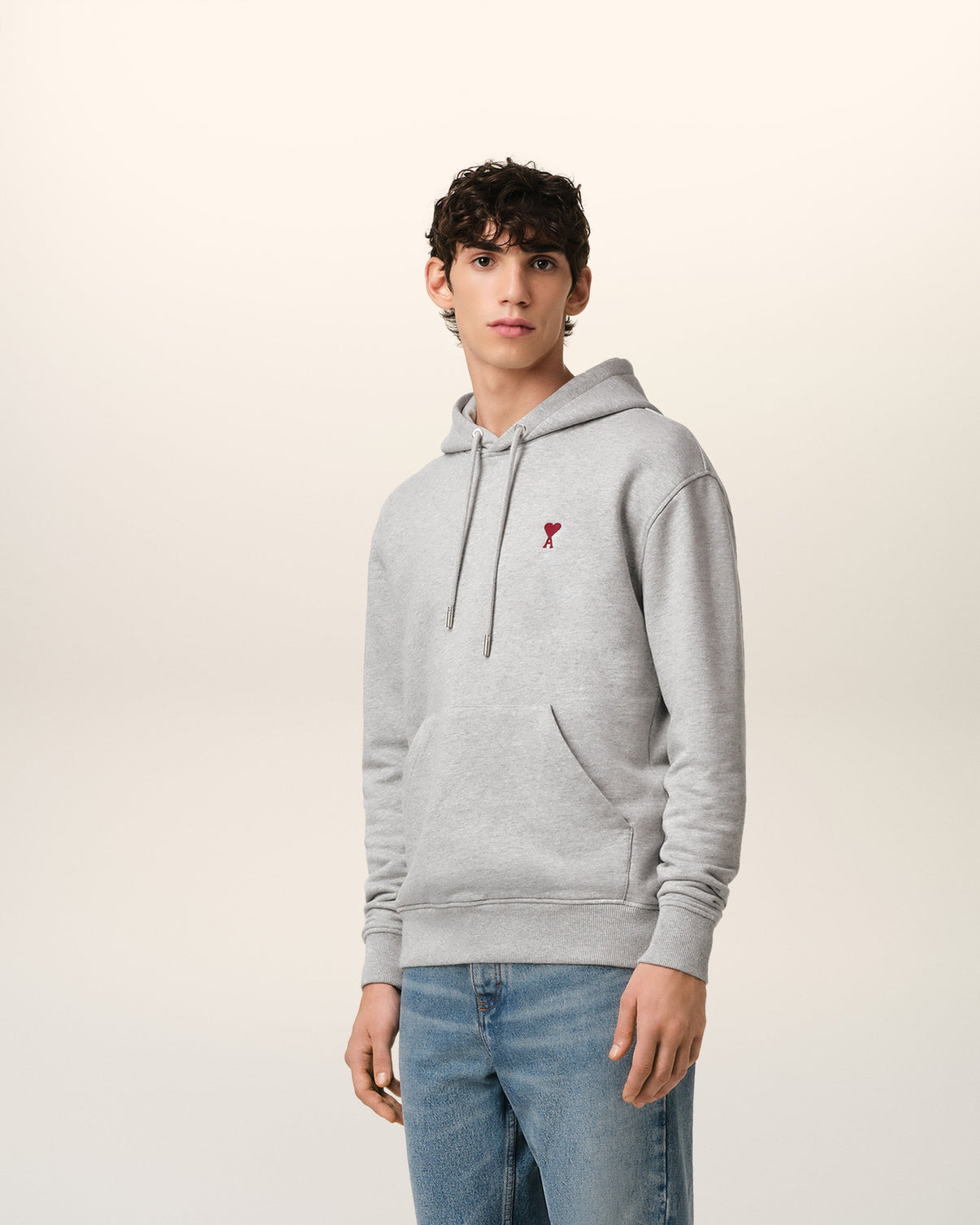 Grey Cotton Hoodie