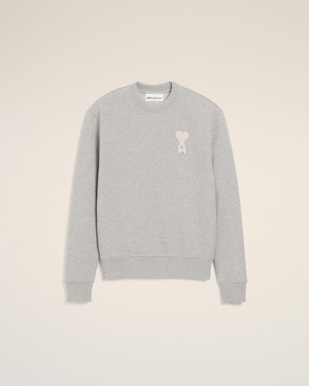 Grey Cotton Knitted Sweatshirt